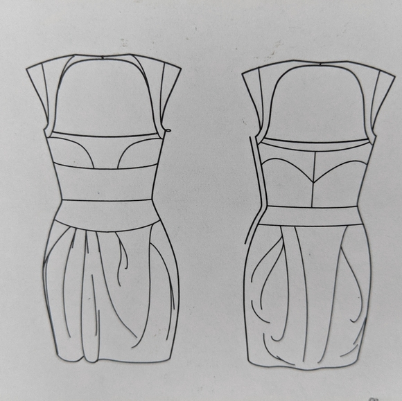 Vogue V1304 Sewing Pattern Lialia by Julia Alarcon Cocktail Dress Size 12-20 - Picture 6 of 8